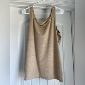 Talbots Metallic Layering Tank in beige/gold- L
